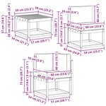 vidaXL Ensemble de canapés d'extérieur 11 Pièces Blanc et anthracite