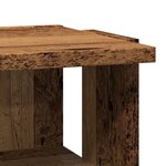 vidaXL Armoire à chaussures vieux bois 28x27x102 cm bois d'ingénierie