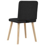 vidaXL Chaises à manger lot de 6 noir tissu