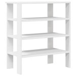 vidaXL Étagère à chaussures blanc 61x32x70 cm bois d'ingénierie