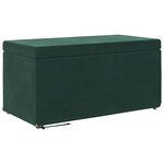 vidaXL Tabouret Vert foncé 81 x 41 x 40 cm Velours et Bois Composite
