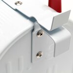 Boite aux lettres style américain design sur pied us mailbox blanc