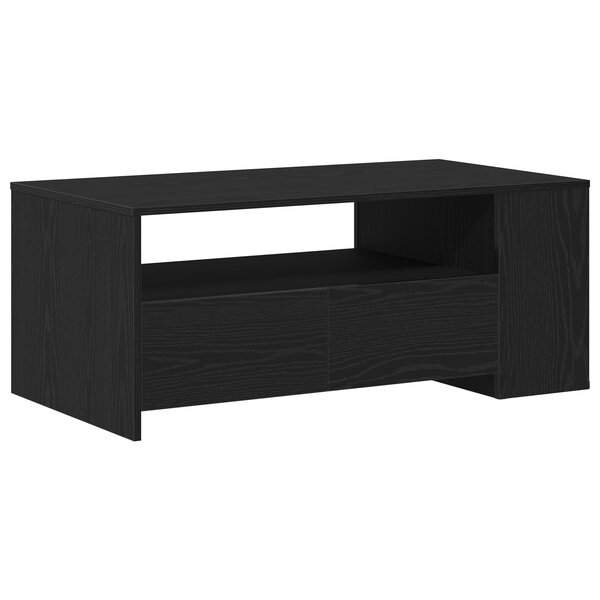 Table basse en chêne noir 102x55x43 5 cm en bois reconstitué