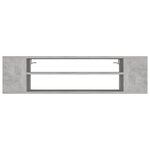 vidaXL Meuble TV suspendu Gris béton 100x30x26 5 cm Aggloméré