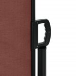 vidaXL Auvent latéral rétractable marron 200x1000 cm