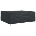 vidaXL Housse pour mobilier d'extérieur Noir 300 x 250 x 70 cm 600D