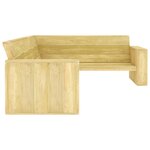 vidaXL Salon de jardin 4 Pièces Bois de pin imprégné