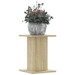 vidaXL Supports pour plantes 2 Pièces chêne sonoma bois d'ingénierie