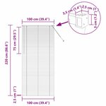vidaXL Store de Fenêtre avec des rideaux Manuel Argent Aluminium