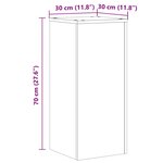 vidaXL Supports pour plantes 2 Pièces chêne artisanal bois d'ingénierie