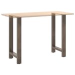 vidaXL Pieds de table de bar en acier naturel 2 pièces 40 x (90-91) cm Acier