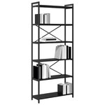 vidaXL Étagère Chêne noir 40 x 30 x 85 cm Bois d'ingénierie