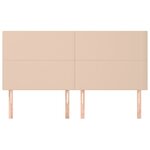vidaXL Tête de lit Cappuccino 160x5x118/128 cm Similicuir