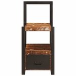 vidaXL Support valet Multicolore Bois massif de récupération