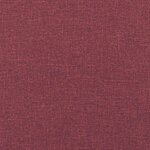 vidaXL Canapé avec coussin 3 Pièces Bordeaux tissu