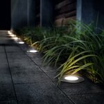 Spot encastrable étanche moss ip67 led d11 cm - inox