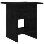 vidaXL Table de chevet Chêne noir 41 x 40 x 45 cm Bois d'ingénierie