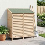 vidaXL Abri de jardin Naturel 106 x 56 x 113 5 cm Bois de Sapin Massif