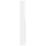 vidaXL Armoire de salle de bain Blanc brillant Bois d'ingénierie
