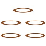 vidaXL Anneau d'Arbre Plat 5 Pièces Ø90/120 cm en Acier Résistant aux Intempéries
