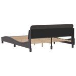 vidaXL Cadre de lit Dover gris 160x200 cm similicuir