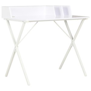 vidaXL Bureau Blanc 80x50x84 cm