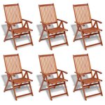 vidaXL Ensemble à manger d'extérieur 7 Pièces Bois d'acacia solide