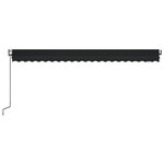 vidaXL Auvent rétractable automatique 500x350 cm Anthracite
