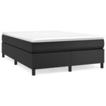 vidaXL Cadre de lit Noir 140x200 cm Similicuir