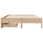 vidaXL Cadre de lit sans matelas 140x190 cm bois de pin massif