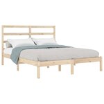 vidaXL Cadre de lit sans matelas 120x190 cm bois massif