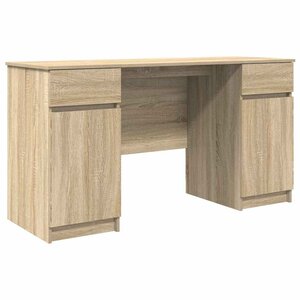 vidaXL Bureau Chêne sonoma 140 x 49 x 76 cm Bois d'ingénierie