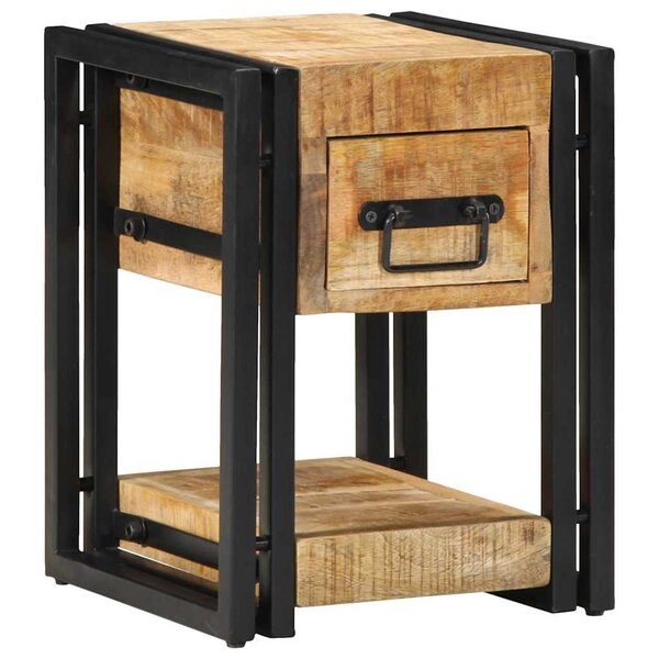 vidaXL Cabinet de chevet 2 Pièces 30 x 30 x 40 cm bois de manguier massif