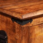 vidaXL Coffre de rangement Bois de manguier brut