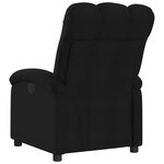 vidaXL Fauteuil inclinable électrique Noir Tissu