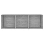 vidaXL Meubles TV 3 Pièces Gris béton 107x35x37 cm Aggloméré