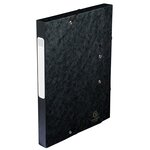Boite De Classement Cartobox Dos 40mm Carte Lustrée - A4 - Noir - X 10 - Exacompta