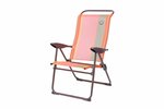 Fauteuil de camping 5 positions pliable - O'Camp - Orange - Dimensions : 70 x 62 x 105 cm
