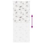 vidaXL Store enrouleur de douche 110x240 cm largeur du tissu 106 cm