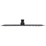 vidaXL Pomme de douche pluie Acier inoxydable 30x30 cm Carrée Noir