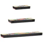 vidaXL Étagères Murales avec étagère 3 Pièces Multicolore 100 x 20 x 6 cm