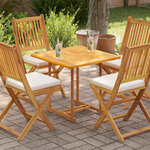 vidaXL Dessus de table Bois de teck solide 70x70x2 5 cm