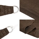 vidaXL Voile d'ombrage 160 g/m² Marron 5x6 m PEHD