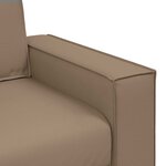 vidaXL Canapé Loveseat 180 cm avec coussin Cappuccino Faux cuir