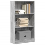 vidaXL Bibliothèque sonoma gris 60x24x109 cm bois d'ingénierie