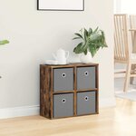 vidaXL Buffet Chêne fumé 49 5 x 22 x 47 cm
