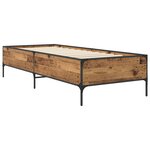 vidaXL Cadre de lit Bois ancien 80 x 200 cm Bois d'ingénierie