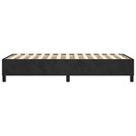 vidaXL Cadre de lit Noir 100x200 cm Velours