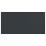 Table de jardin vidaXL Anthracite 200x100x73 cm Poly Rattan