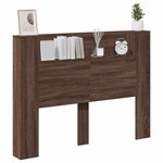 vidaXL Tête de lit Chêne brun 140 x 16 5 x 103 5 cm Bois d'ingénierie